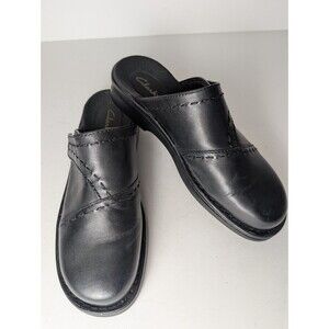 Clarks Amilyn Women's Size 8M 62956 Slip-Ons Black Comfort Loafers Leather